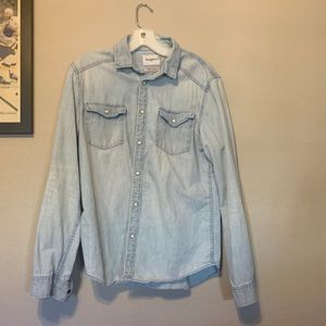 Denim long sleeve button down from Goodfellows